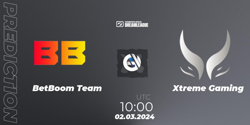 BetBoom Team - Xtreme Gaming: прогноз. 02.03.2024 at 09:55, Dota 2, DreamLeague Season 22