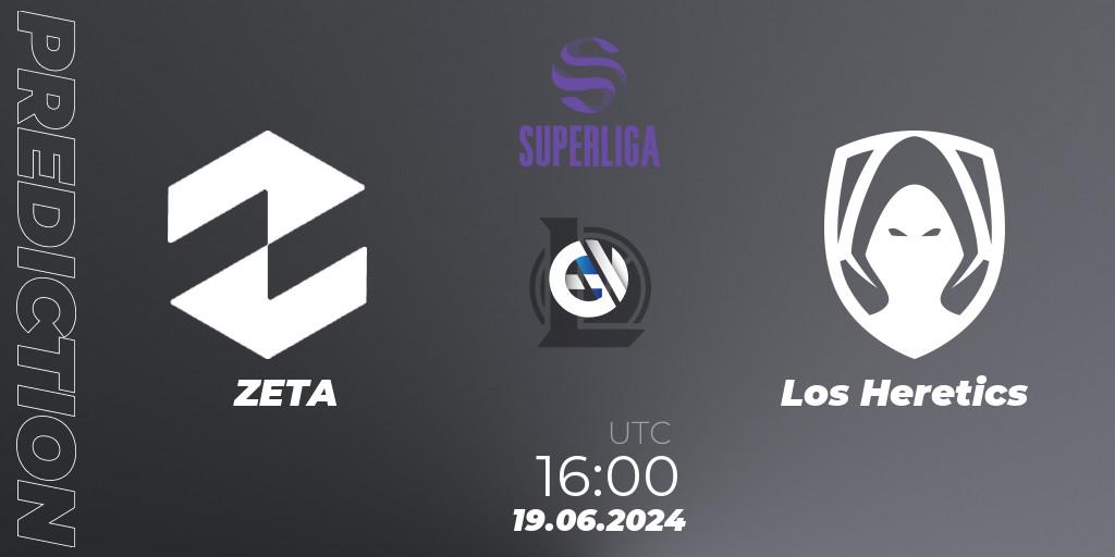 ZETA - Los Heretics: прогноз. 19.06.2024 at 17:00, LoL, LVP Superliga Summer 2024