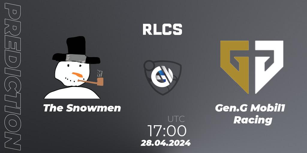The Snowmen - Gen.G Mobil1 Racing: прогноз. 28.04.2024 at 17:00, Rocket League, RLCS 2024 - Major 2: NA Open Qualifier 4