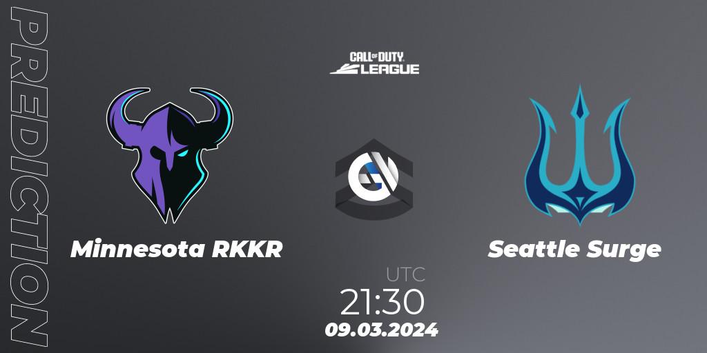 Minnesota RØKKR - Seattle Surge: прогноз. 09.03.2024 at 21:30, Call of Duty, Call of Duty League 2024: Stage 2 Major Qualifiers