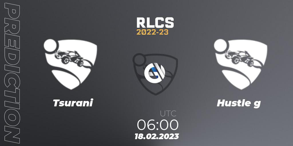 Tsurani - Hustle g: прогноз. 18.02.2023 at 06:00, Rocket League, RLCS 2022-23 - Winter: Oceania Regional 2 - Winter Cup