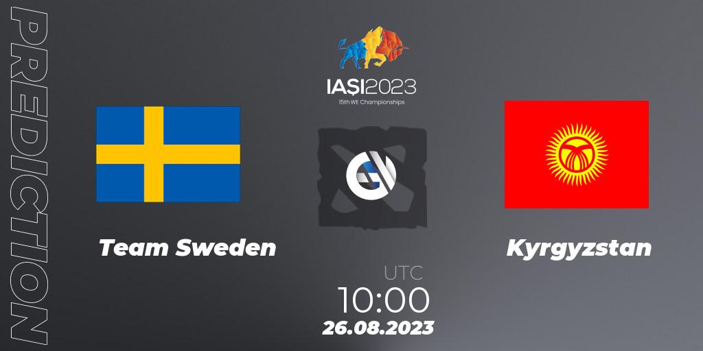 Team Sweden - Kyrgyzstan: прогноз. 26.08.2023 at 18:00, Dota 2, IESF World Championship 2023