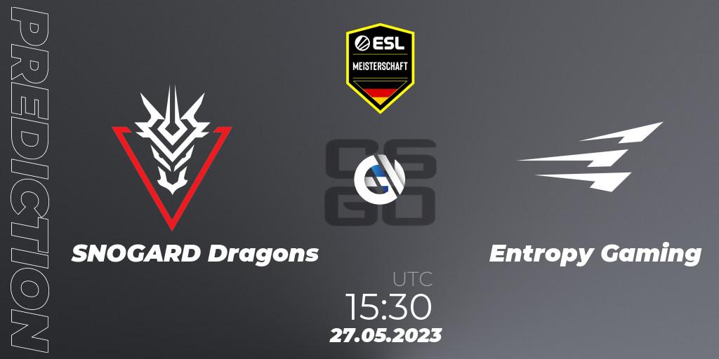 SNOGARD Dragons - Entropy Gaming: прогноз. 27.05.2023 at 16:25, Counter-Strike (CS2), ESL Meisterschaft: Spring 2023