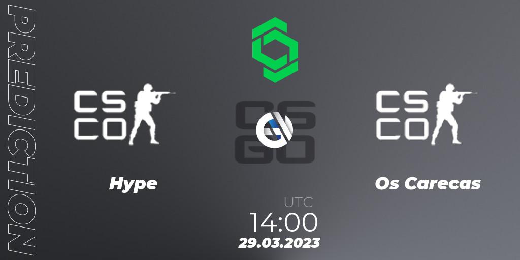 Hype E-Sports - Os Carecas: прогноз. 29.03.2023 at 14:00, Counter-Strike (CS2), CCT South America Series #6