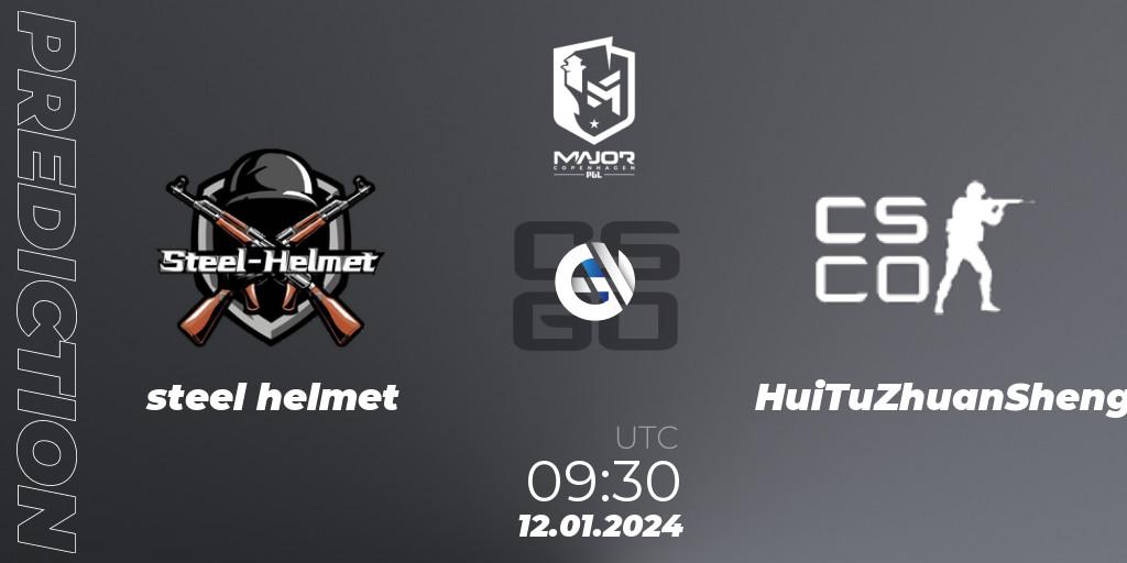 steel helmet - HuiTuZhuanSheng: прогноз. 12.01.2024 at 11:00, Counter-Strike (CS2), PGL CS2 Major Copenhagen 2024 China RMR Open Qualifier