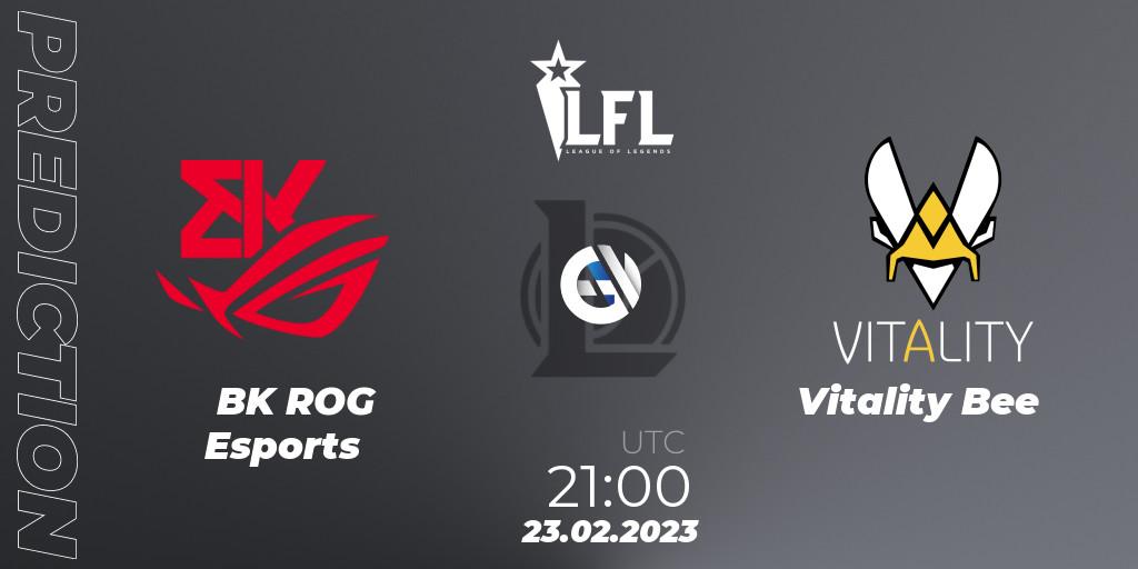 BK ROG Esports - Vitality Bee: прогноз. 23.02.2023 at 21:00, LoL, LFL Spring 2023 - Group Stage