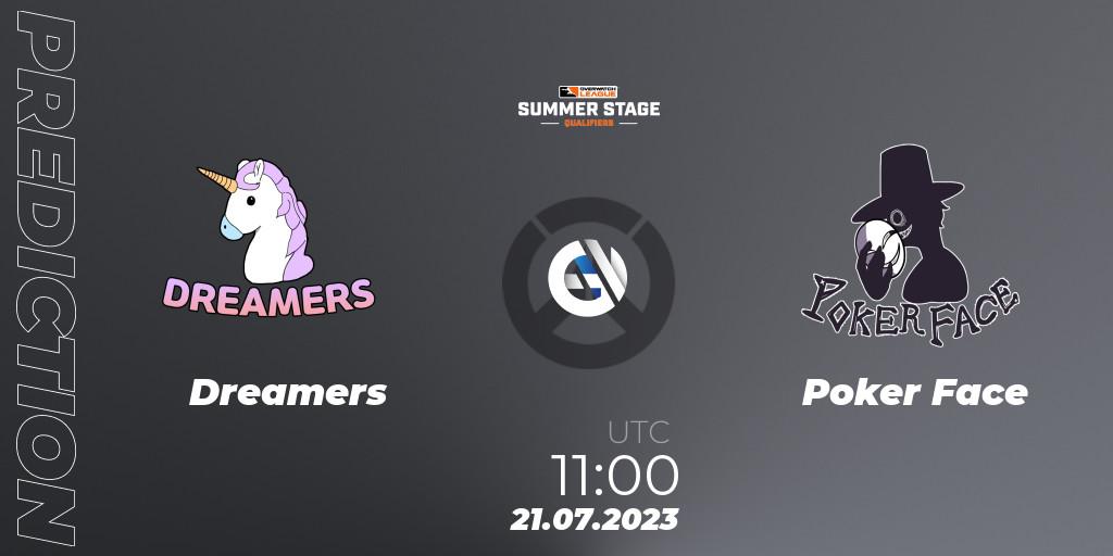 Dreamers - Poker Face: прогноз. 21.07.2023 at 11:00, Overwatch, Overwatch League 2023 - Summer Stage Qualifiers