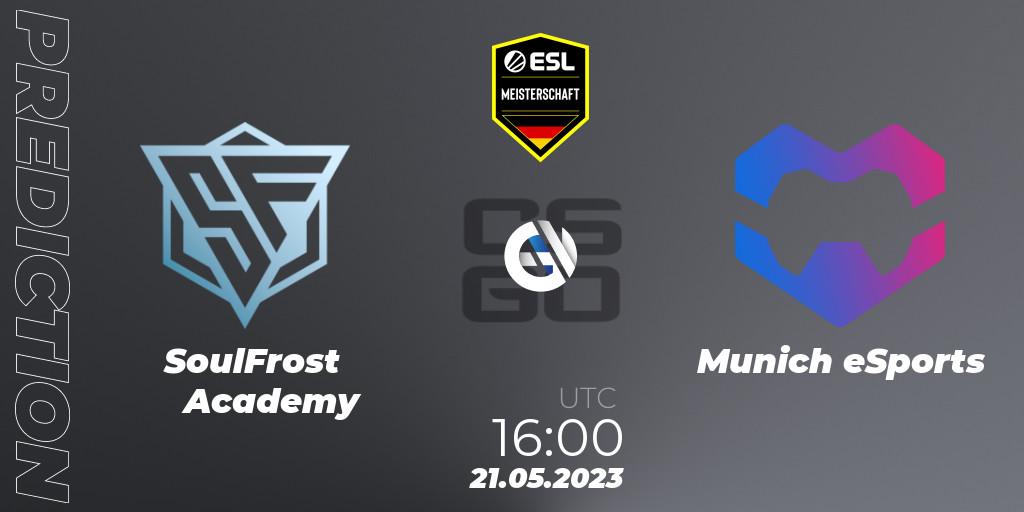 SoulFrost Academy - Munich eSports: прогноз. 21.05.2023 at 18:30, Counter-Strike (CS2), ESL Meisterschaft: Spring 2023 - Division 2