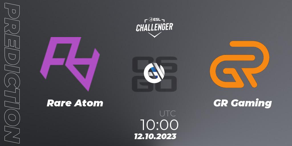 Rare Atom - GR Gaming: прогноз. 12.10.2023 at 10:10, Counter-Strike (CS2), ESL Challenger at DreamHack Winter 2023: Asian Open Qualifier