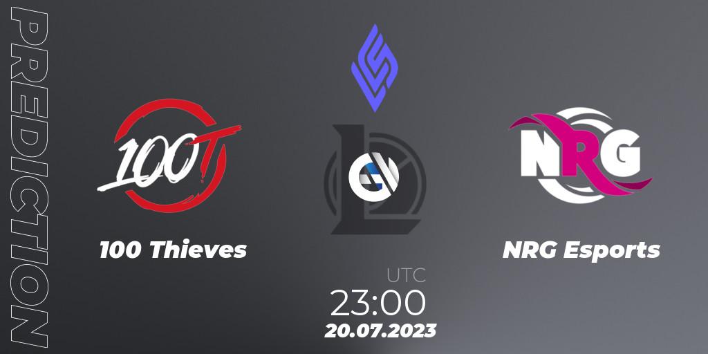 100 Thieves - NRG Esports: прогноз. 20.07.23, LoL, LCS Summer 2023 - Group Stage