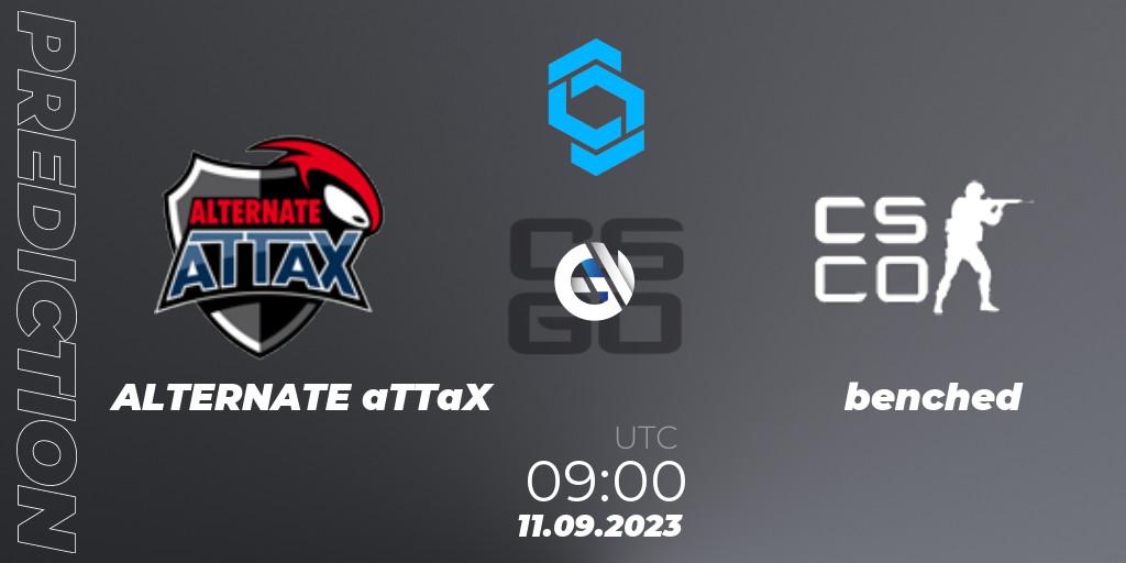 ALTERNATE aTTaX - benched: прогноз. 11.09.2023 at 09:00, Counter-Strike (CS2), CCT East Europe Series #2