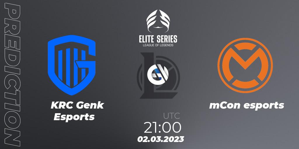 KRC Genk Esports - mCon esports: прогноз. 02.03.23, LoL, Elite Series Spring 2023 - Group Stage