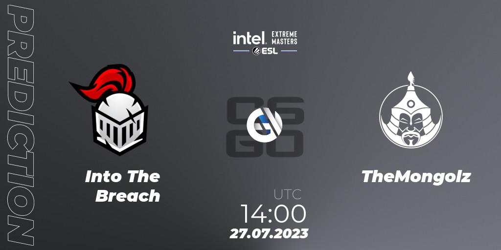 Into The Breach - TheMongolz: прогноз. 27.07.2023 at 10:30, Counter-Strike (CS2), IEM Cologne 2023 - Play-In