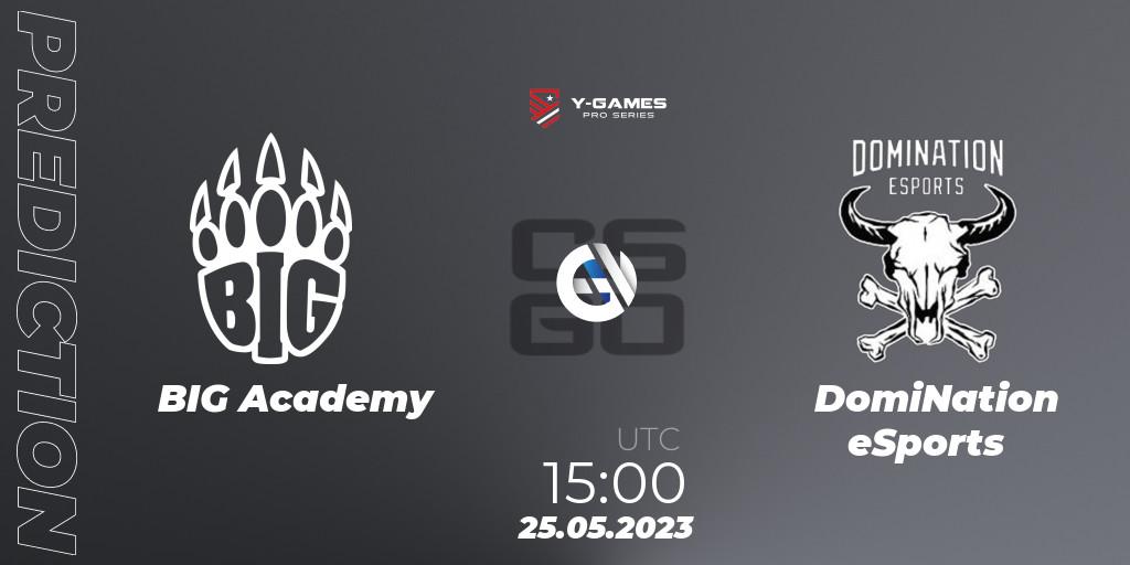 BIG Academy - DomiNation eSports: прогноз. 23.05.23, CS2 (CS:GO), Y-Games PRO Series 2023