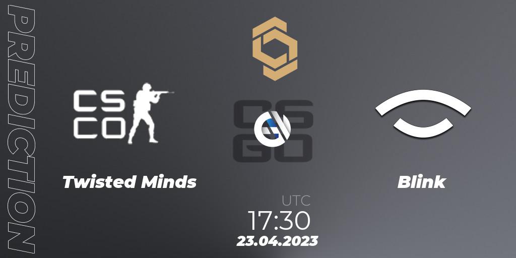 Twisted Minds - Blink: прогноз. 23.04.2023 at 17:30, Counter-Strike (CS2), CCT South Europe Series #4