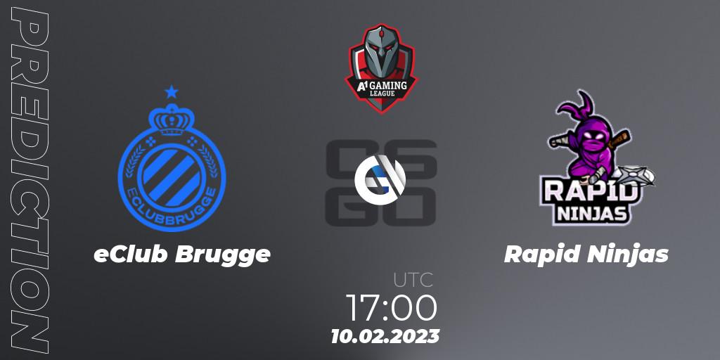 eClub Brugge - Rapid Ninjas: прогноз. 10.02.23, CS2 (CS:GO), A1 Gaming League 2023