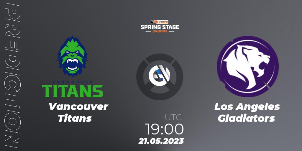 Vancouver Titans - Los Angeles Gladiators: прогноз. 21.05.23, Overwatch, OWL Stage Qualifiers Spring 2023 West