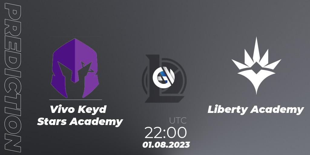 Vivo Keyd Stars Academy - Liberty Academy: прогноз. 01.08.2023 at 22:00, LoL, CBLOL Academy Split 2 2023 - Group Stage