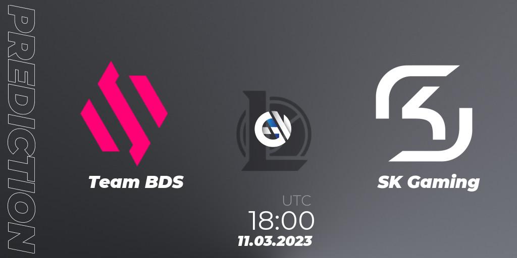 Team BDS - SK Gaming: прогноз. 11.03.2023 at 18:00, LoL, LEC Spring 2023 - Regular Season