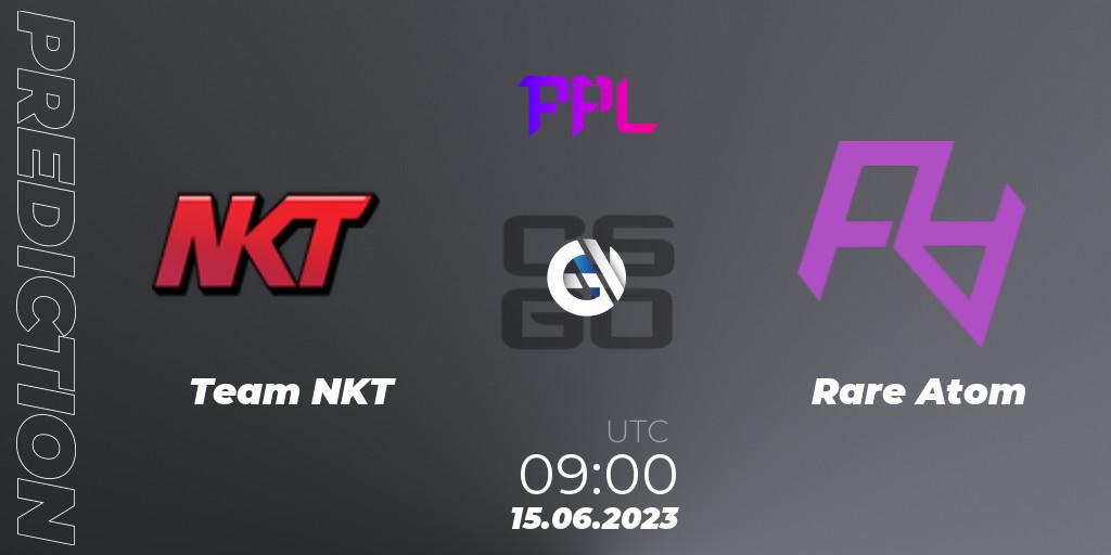 Team NKT - Rare Atom: прогноз. 15.06.2023 at 08:40, Counter-Strike (CS2), Perfect World Arena Premier League Season 4