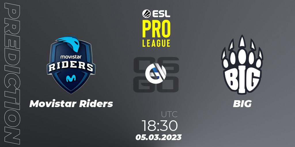 Movistar Riders - BIG: прогноз. 05.03.2023 at 19:00, Counter-Strike (CS2), ESL Pro League Season 17