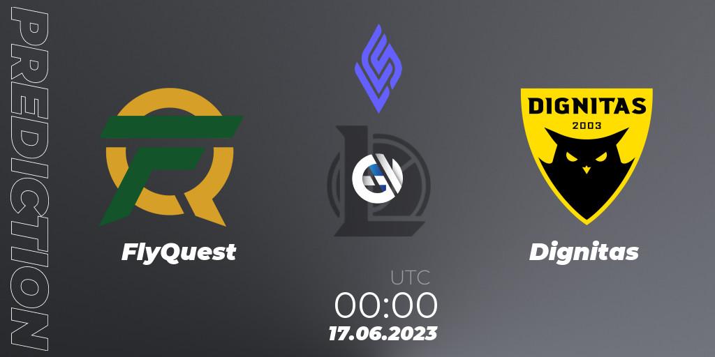 FlyQuest - Dignitas: прогноз. 24.06.23, LoL, LCS Summer 2023 - Group Stage