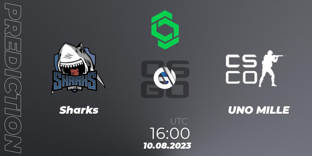Sharks - UNO MILLE: прогноз. 10.08.2023 at 17:00, Counter-Strike (CS2), CCT South America Series #9