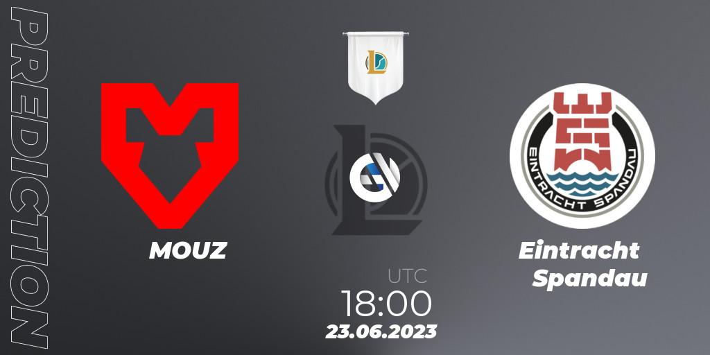 MOUZ - Eintracht Spandau: прогноз. 23.06.23, LoL, Prime League Summer 2023 - Group Stage