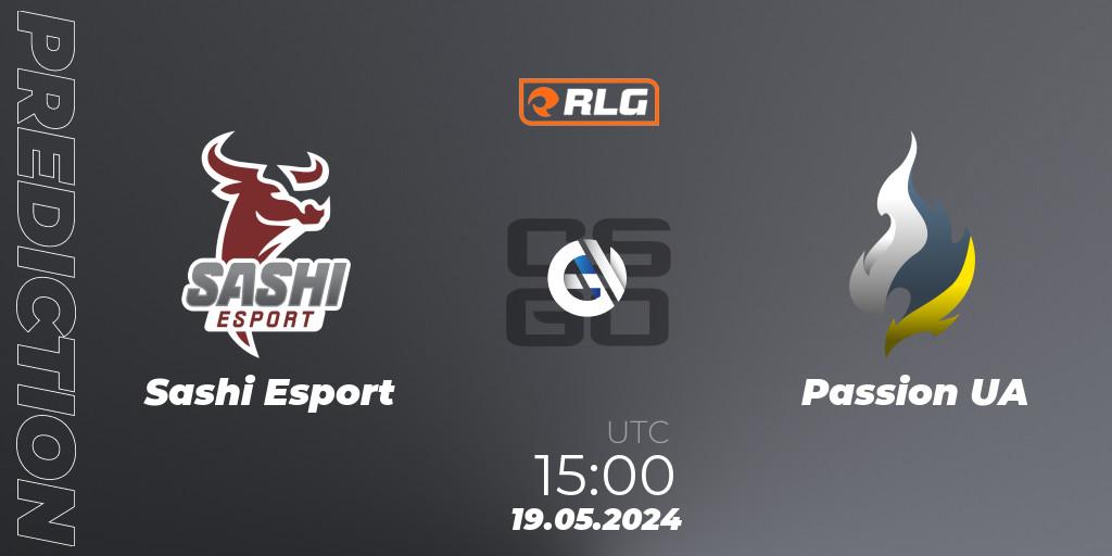Sashi Esport - Passion UA: прогноз. 19.05.2024 at 15:30, Counter-Strike (CS2), RES European Series #4