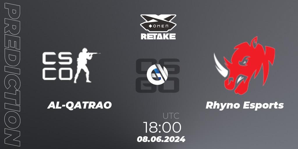 AL-QATRAO - Rhyno Esports: прогноз. 08.06.2024 at 18:00, Counter-Strike (CS2), Circuito Retake Season 8