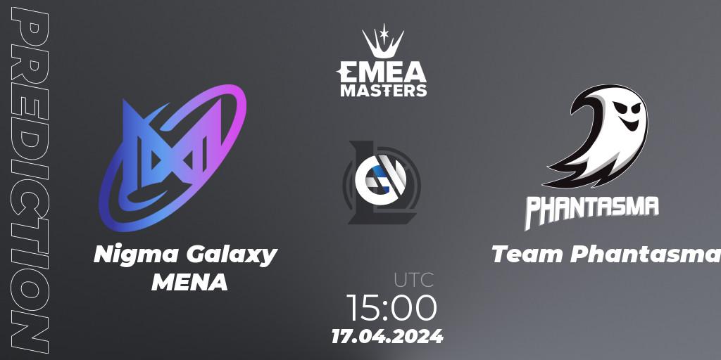 Nigma Galaxy MENA - Team Phantasma: прогноз. 17.04.24, LoL, EMEA Masters Spring 2024 - Play-In