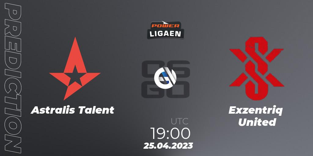 Astralis Talent - Exzentriq United: прогноз. 25.04.2023 at 19:00, Counter-Strike (CS2), Dust2.dk Ligaen Season 23