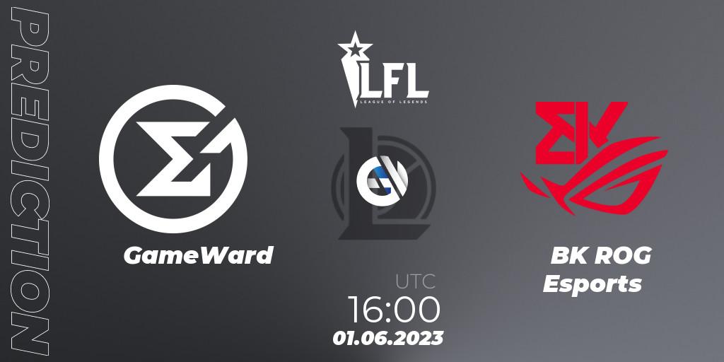 GameWard - BK ROG Esports: прогноз. 01.06.2023 at 16:00, LoL, LFL Summer 2023 - Group Stage