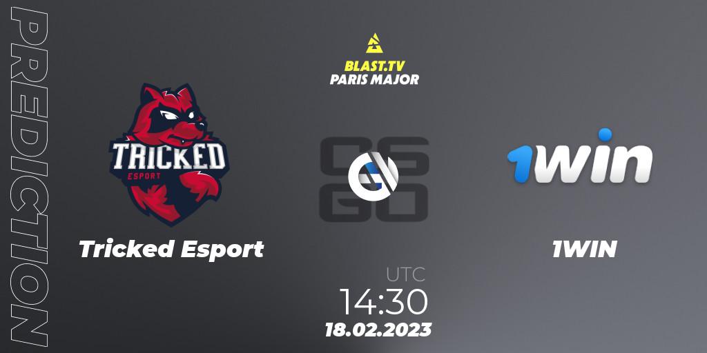Tricked Esport - 1WIN: прогноз. 18.02.2023 at 14:30, Counter-Strike (CS2), BLAST.tv Paris Major 2023 Europe RMR Closed Qualifier A