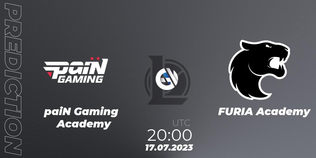 paiN Gaming Academy - FURIA Academy: прогноз. 17.07.2023 at 20:00, LoL, CBLOL Academy Split 2 2023 - Group Stage