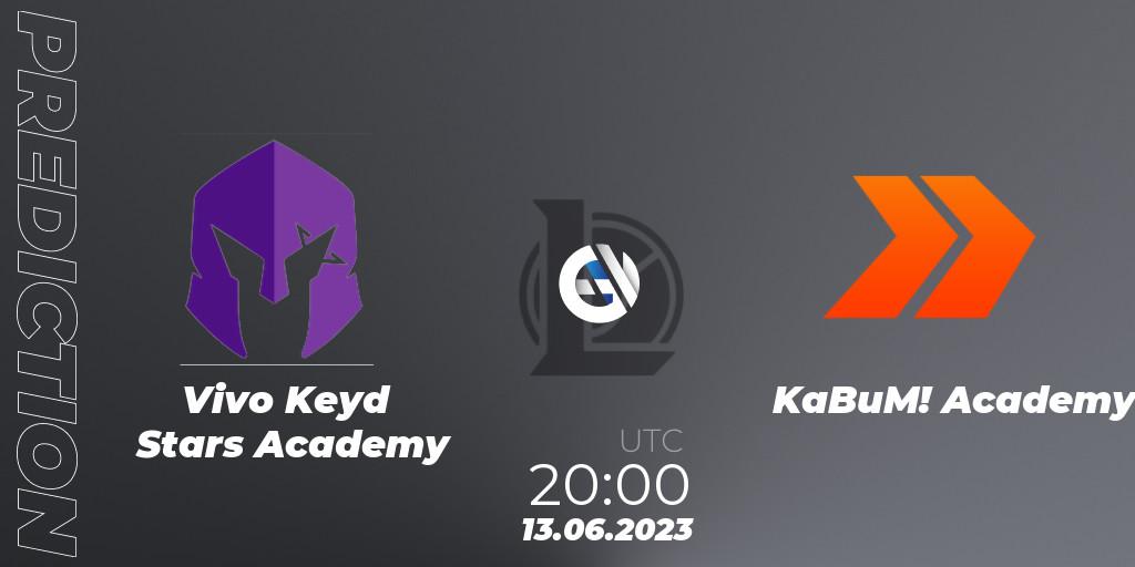 Vivo Keyd Stars Academy - KaBuM! Academy: прогноз. 13.06.23, LoL, CBLOL Academy Split 2 2023 - Group Stage