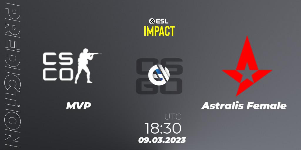 MVP - Astralis Female: прогноз. 09.03.23, CS2 (CS:GO), ESL Impact League Season 3: European Division