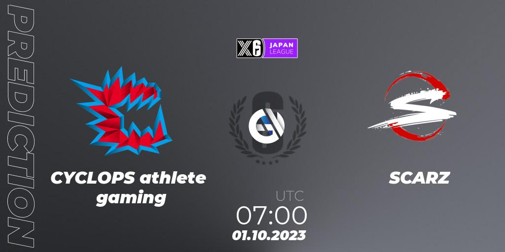 CYCLOPS athlete gaming - SCARZ: прогноз. 01.10.23, Rainbow Six, Japan League 2023 - Stage 2