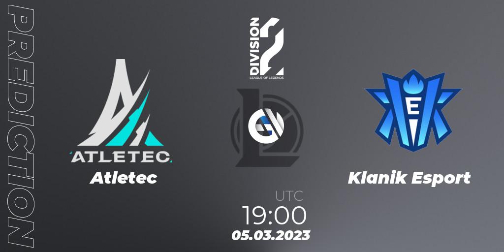 Atletec - Klanik Esport: прогноз. 05.03.23, LoL, LFL Division 2 Spring 2023 - Group Stage