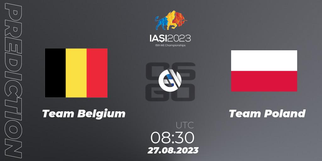 Team Belgium - Team Poland: прогноз. 27.08.2023 at 12:50, Counter-Strike (CS2), IESF World Esports Championship 2023