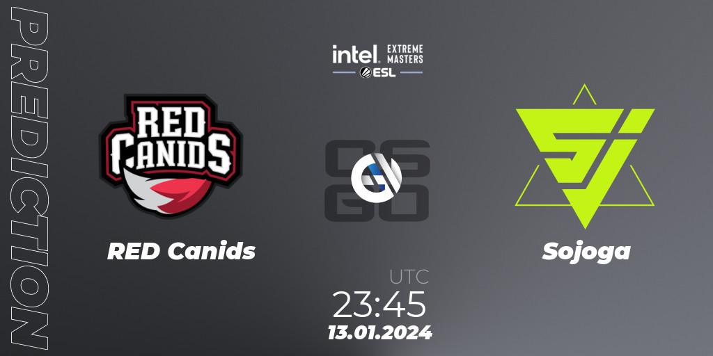 RED Canids - Sojoga: прогноз. 13.01.2024 at 23:45, Counter-Strike (CS2), Intel Extreme Masters China 2024: South American Open Qualifier #1
