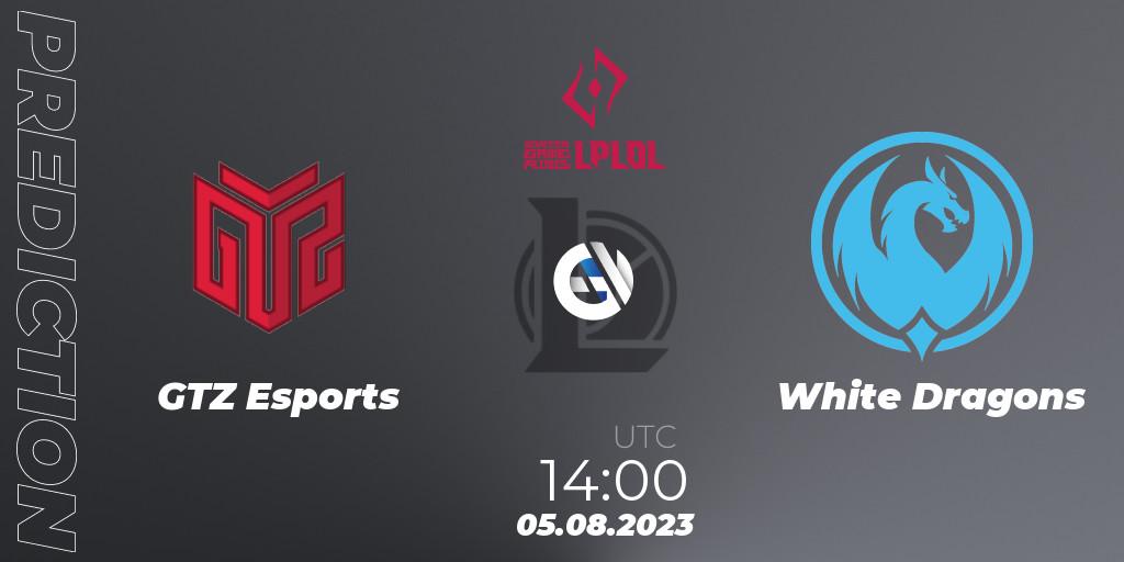 GTZ Esports - White Dragons: прогноз. 05.08.2023 at 14:00, LoL, LPLOL Split 2 2023 - Playoffs