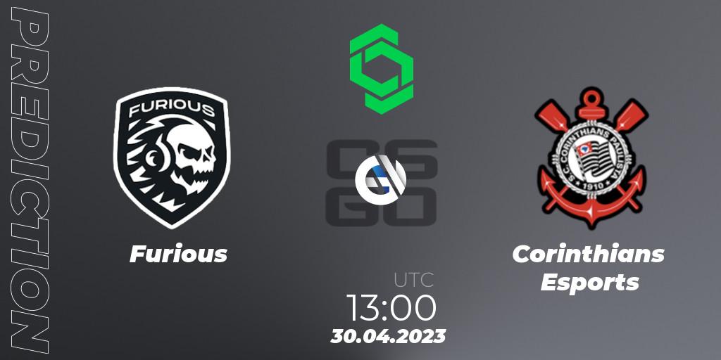 Furious - Corinthians Esports: прогноз. 30.04.2023 at 13:00, Counter-Strike (CS2), CCT South America Series #7