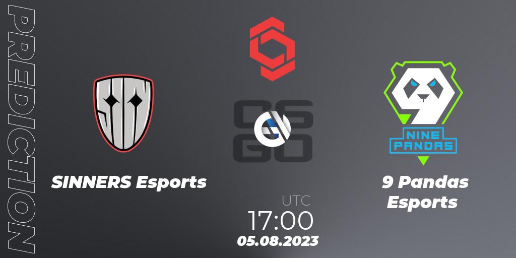 SINNERS Esports - 9 Pandas Esports: прогноз. 05.08.2023 at 17:00, Counter-Strike (CS2), CCT Central Europe Series #7