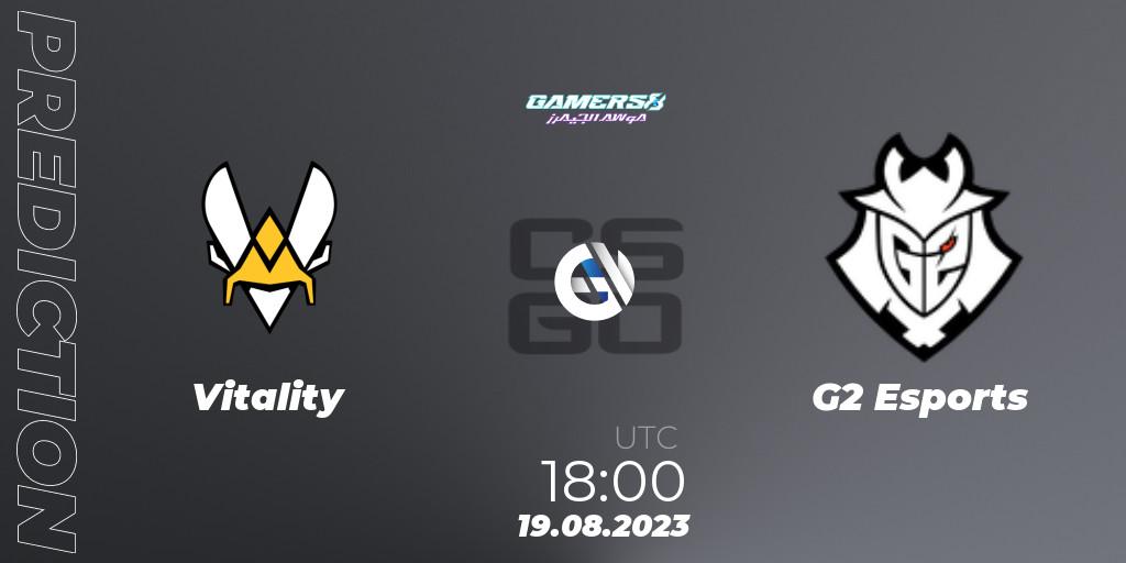 Vitality - G2 Esports: прогноз. 19.08.23, CS2 (CS:GO), Gamers8 2023