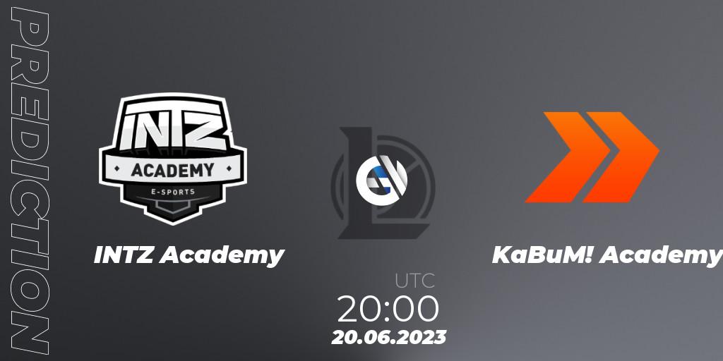 INTZ Academy - KaBuM! Academy: прогноз. 20.06.2023 at 20:00, LoL, CBLOL Academy Split 2 2023 - Group Stage