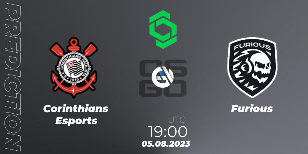 Corinthians Esports - Furious: прогноз. 05.08.2023 at 19:15, Counter-Strike (CS2), CCT South America Series #9