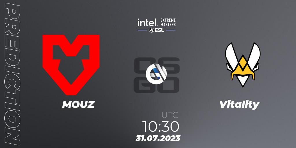 MOUZ - Vitality: прогноз. 31.07.2023 at 10:30, Counter-Strike (CS2), IEM Cologne 2023