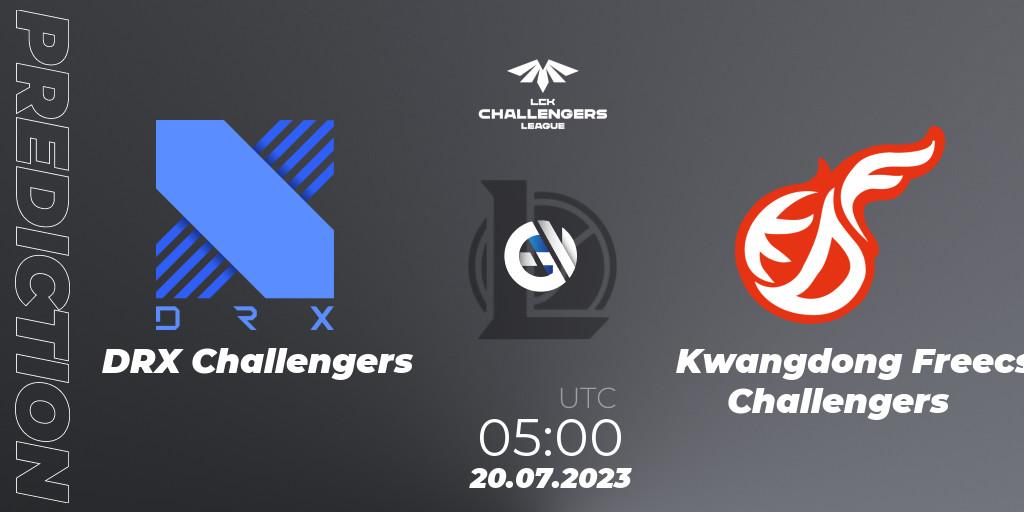 DRX Challengers - Kwangdong Freecs Challengers: прогноз. 20.07.23, LoL, LCK Challengers League 2023 Summer - Group Stage
