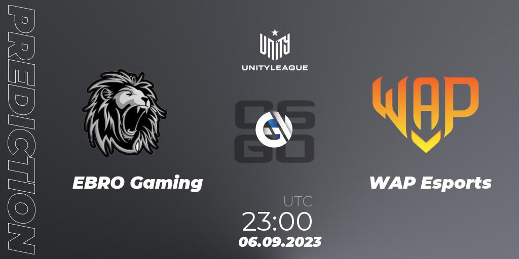 EBRO Gaming - WAP Esports: прогноз. 06.09.23, CS2 (CS:GO), LVP Unity League Argentina 2023